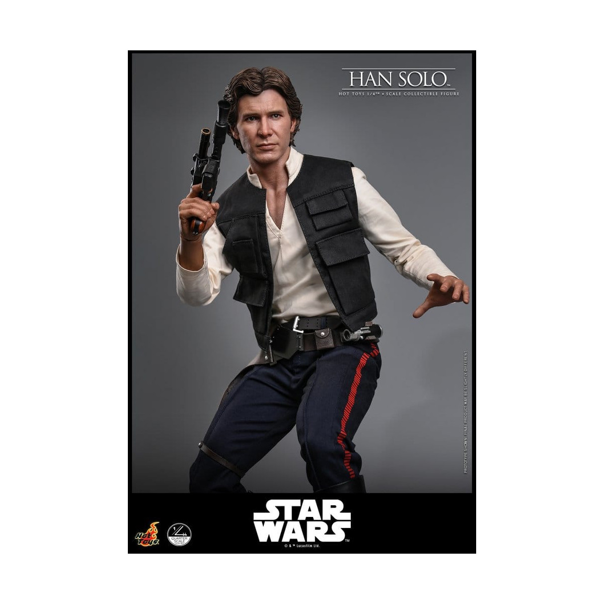 Hot Toys Star Wars Episodio IV - Han Solo Película Cuarto de Escala Figura Coleccionable