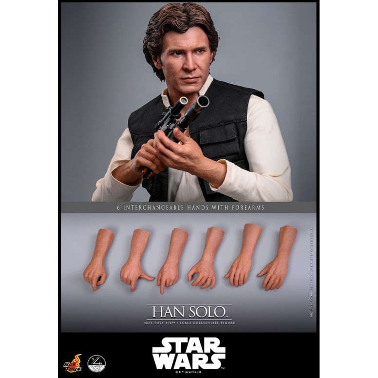 Hot Toys Star Wars Episodio IV - Han Solo Película Cuarto de Escala Figura Coleccionable