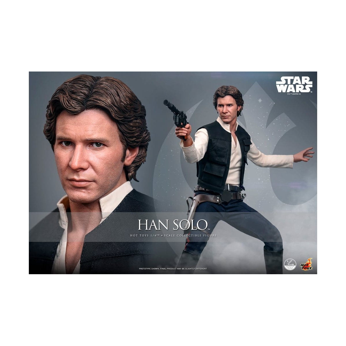 Hot Toys Star Wars Episodio IV - Han Solo Película Cuarto de Escala Figura Coleccionable