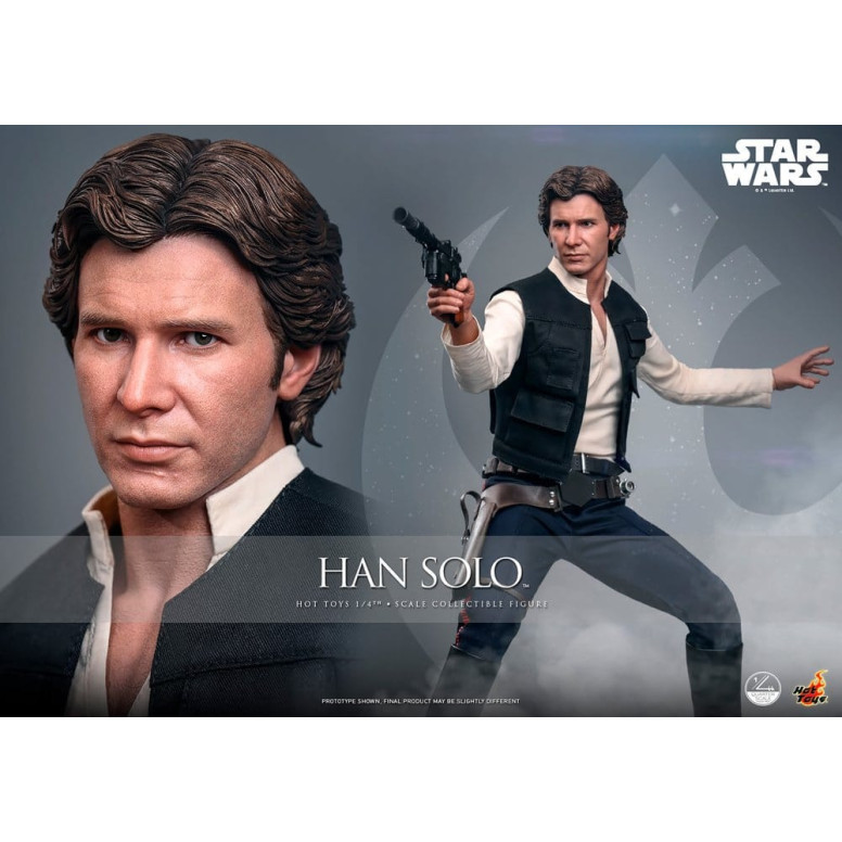 Hot Toys Star Wars Episodio IV - Han Solo Película Cuarto de Escala Figura Coleccionable