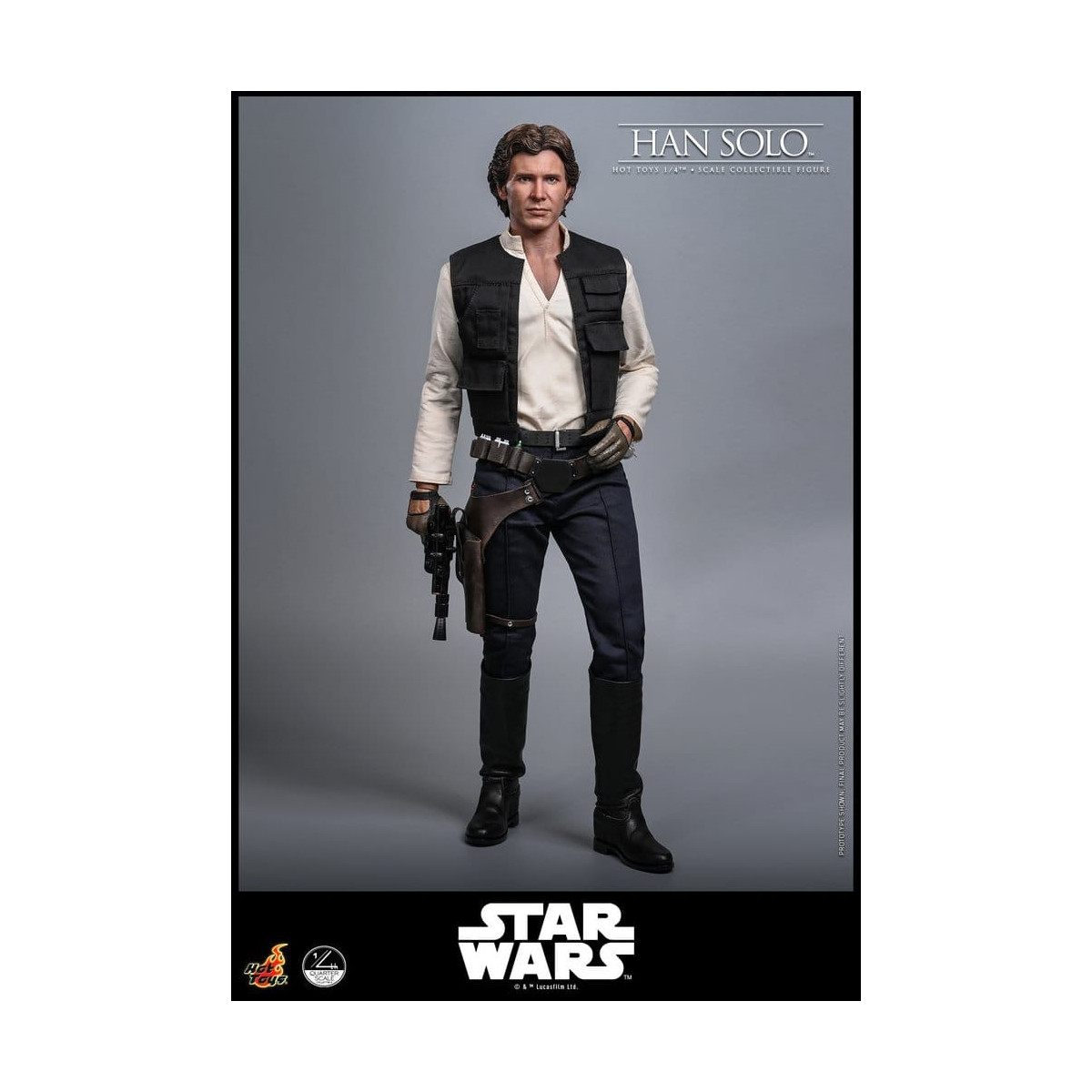 Hot Toys Star Wars Episodio IV - Han Solo Película Cuarto de Escala Figura Coleccionable
