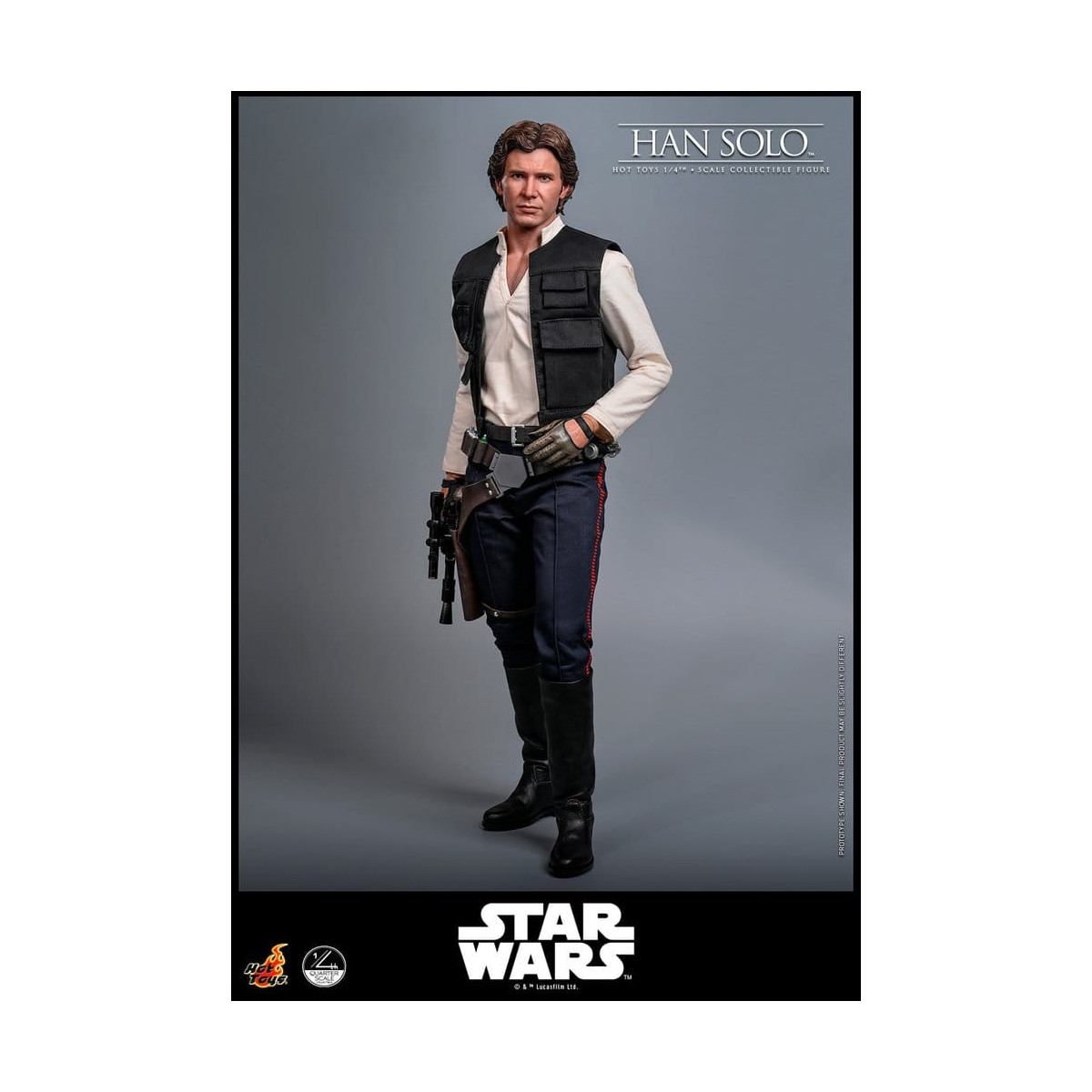 Hot Toys Star Wars Episodio IV - Han Solo Película Cuarto de Escala Figura Coleccionable