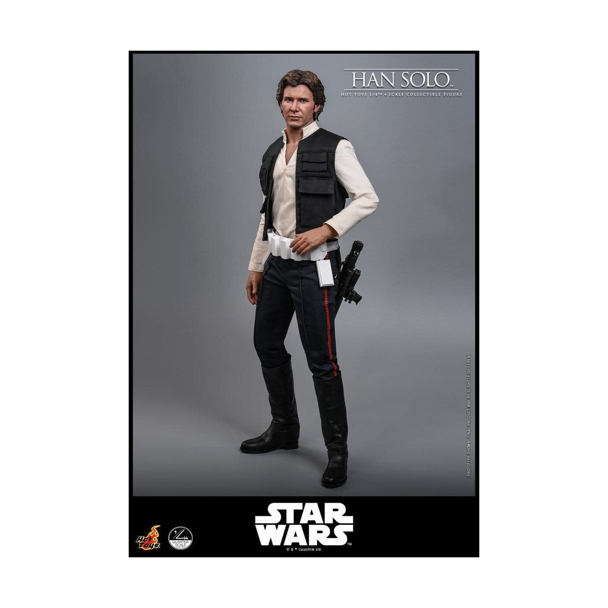 Hot Toys Star Wars Episodio IV - Han Solo Película Cuarto de Escala Figura Coleccionable