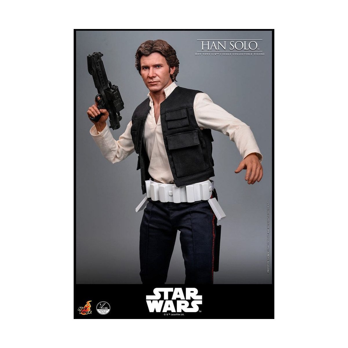 Hot Toys Star Wars Episodio IV - Han Solo Película Cuarto de Escala Figura Coleccionable
