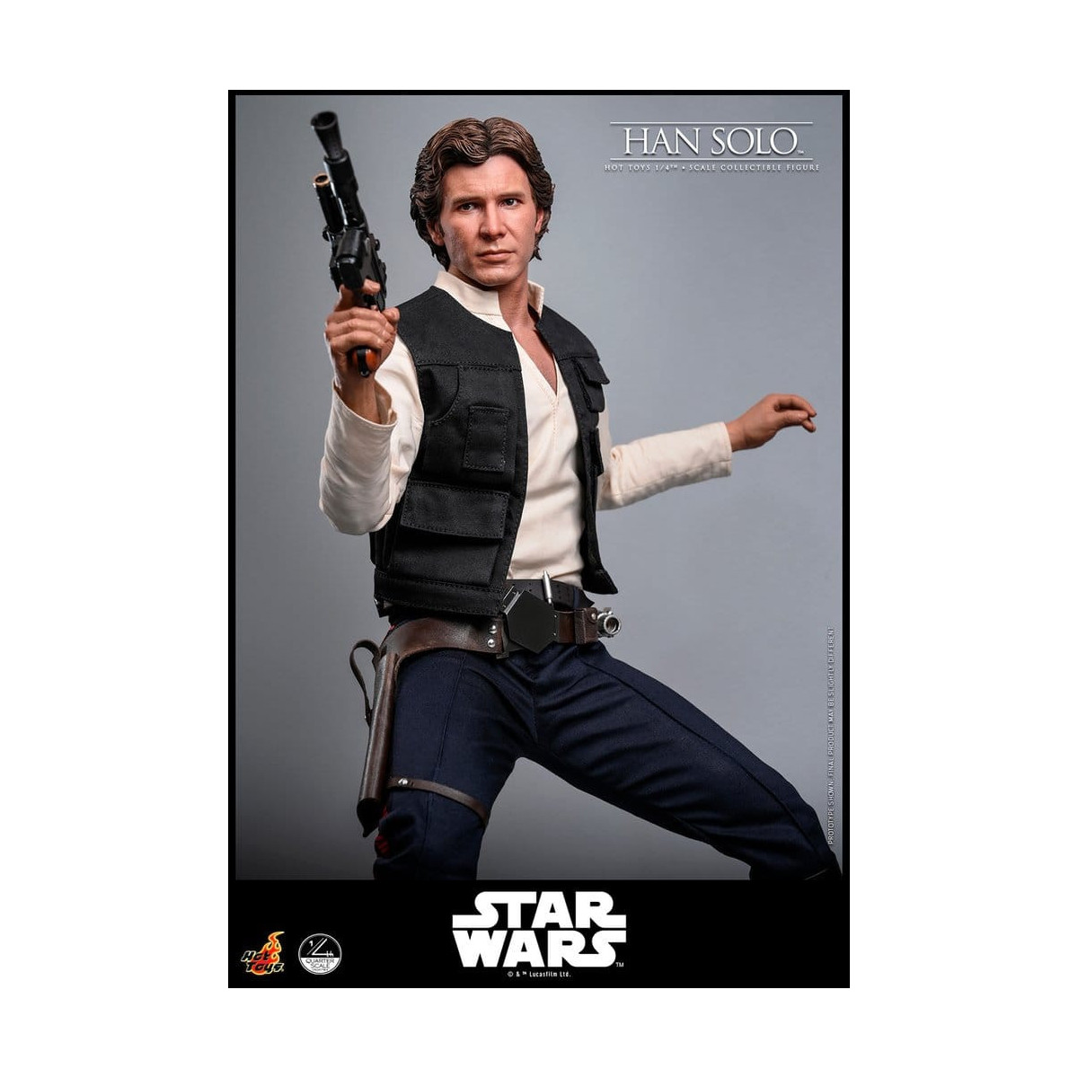 Hot Toys Star Wars Episodio IV - Han Solo Película Cuarto de Escala Figura Coleccionable