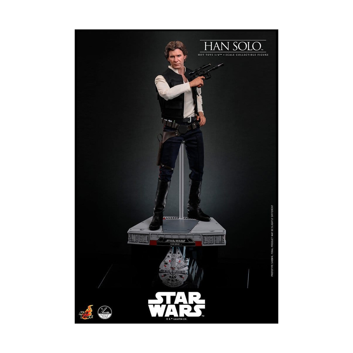 Hot Toys Star Wars Episodio IV - Han Solo Película Cuarto de Escala Figura Coleccionable