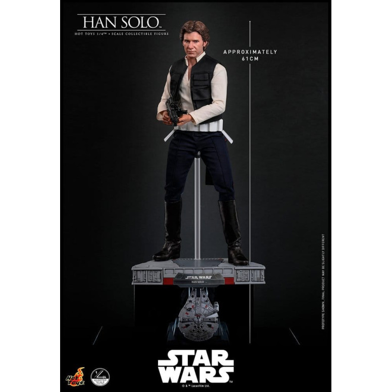 Hot Toys Star Wars Episodio IV - Han Solo Película Cuarto de Escala Figura Coleccionable