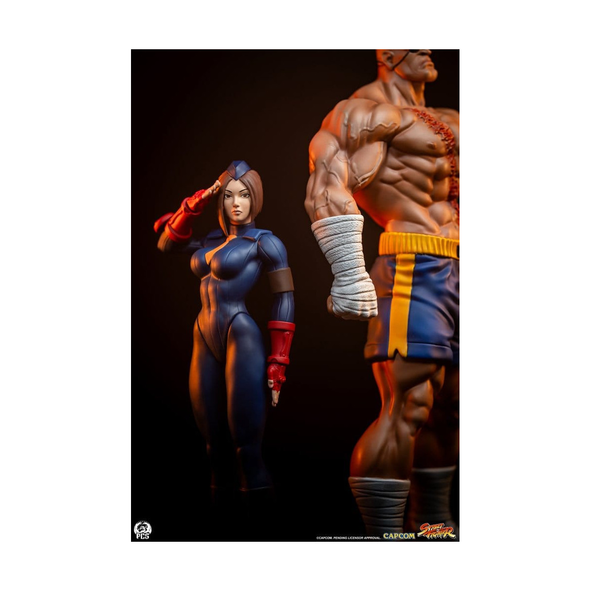 PCS - Street Fighter: Street Jam - Sagat & Juli Juego de estatuas a escala 1:10