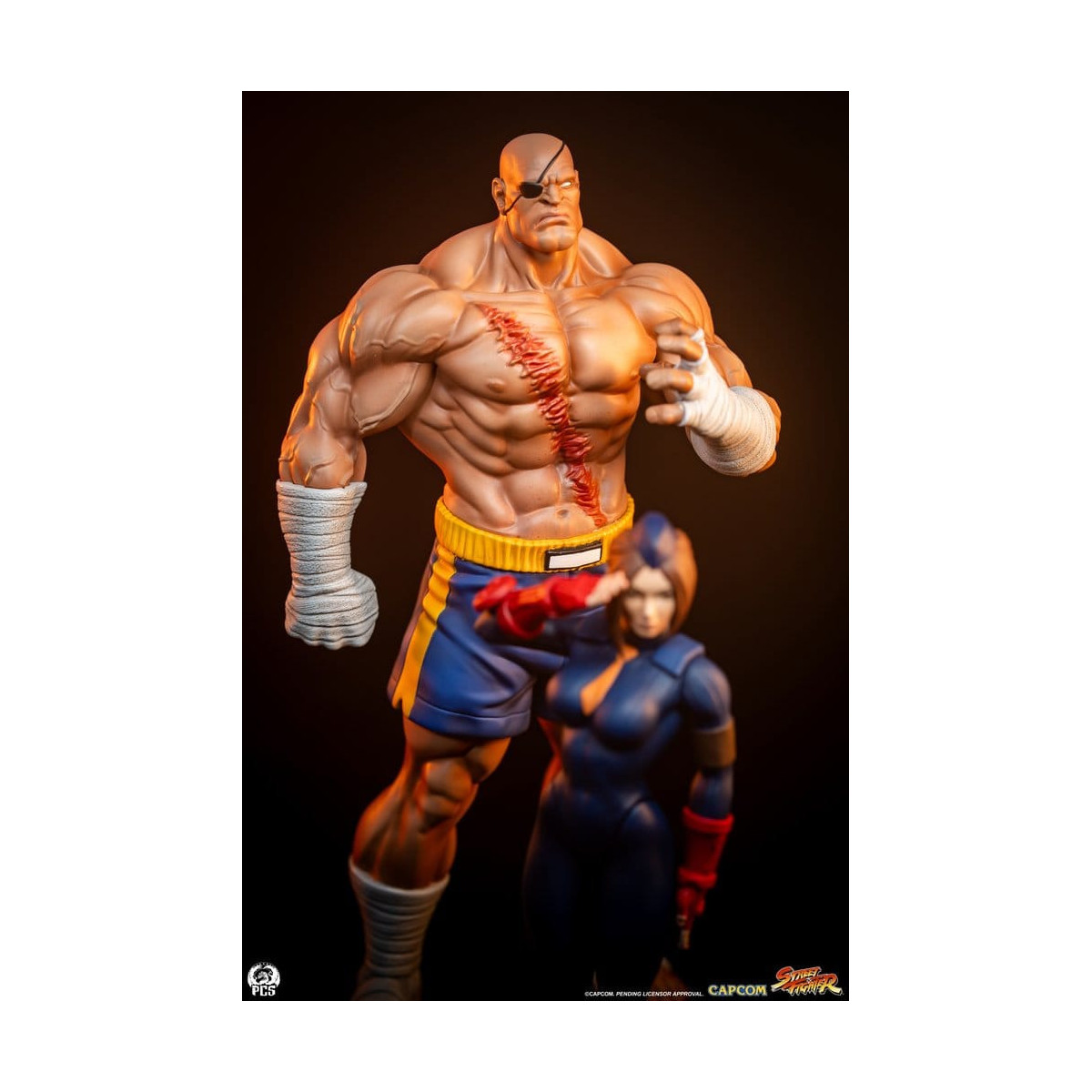 PCS - Street Fighter: Street Jam - Sagat & Juli Juego de estatuas a escala 1:10