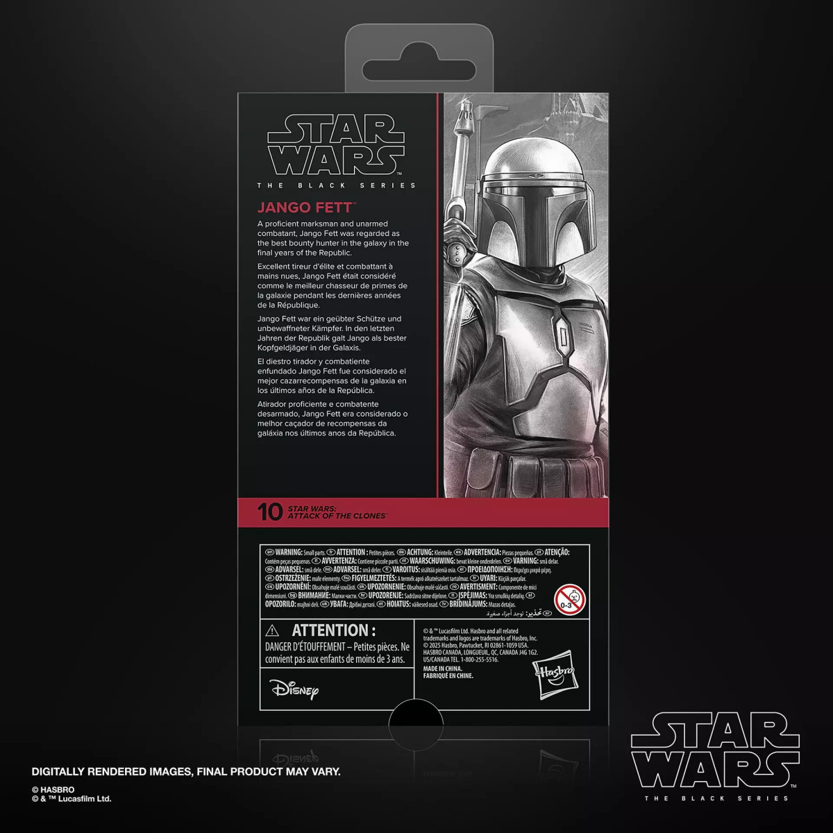 Star Wars Black Series - Jango Fett - El ataque de los clones
