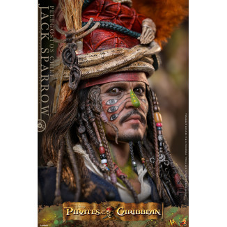Hot Toys Piratas del Caribe - Pelegostos Jefe Jack Sparrow MMS 1/6 - El Cofre del Hombre Muerto