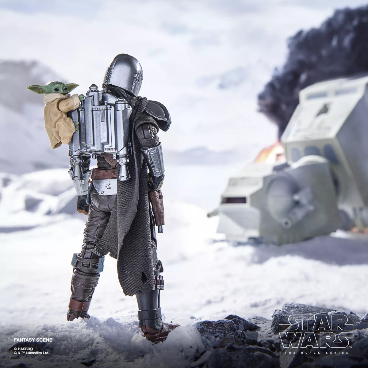 Hasbro Star Wars The Black Series - El Mandaloriano y Grogu