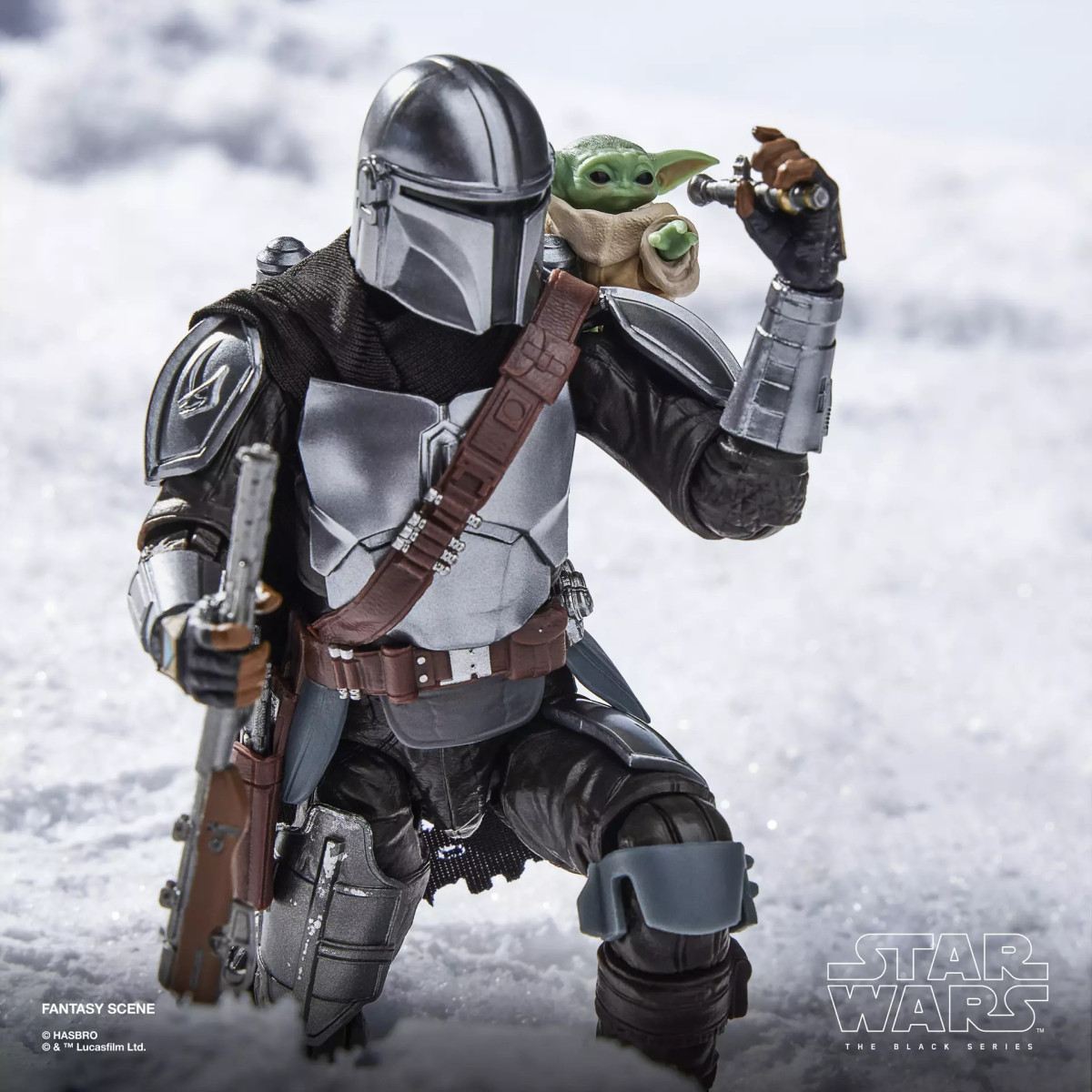 Hasbro Star Wars The Black Series - El Mandaloriano y Grogu