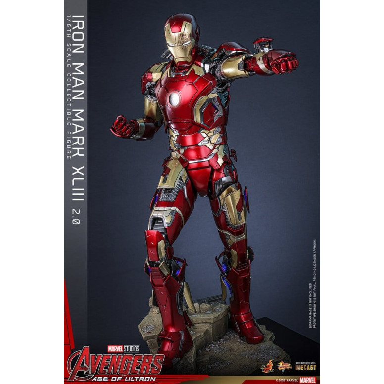 Hot Toys Iron Man Avengers 2 Age of Ultron - Iron Man Mark XLIII (2.0) Die Cast MMS 1/6