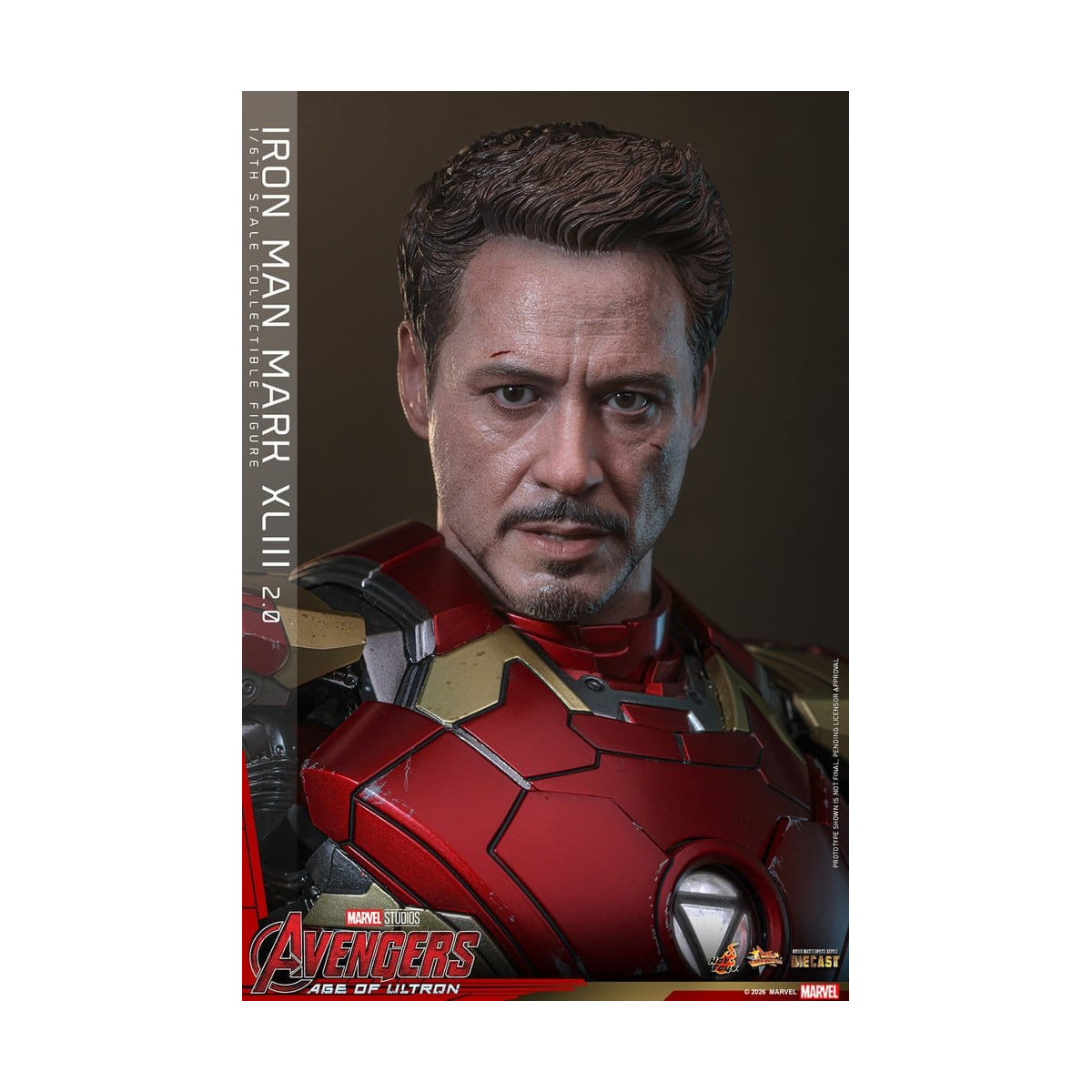 Hot Toys Iron Man Avengers 2 Age of Ultron - Iron Man Mark XLIII (2.0) Die Cast MMS 1/6