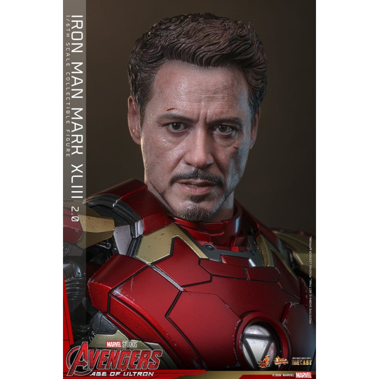 Hot Toys Iron Man Avengers 2 Age of Ultron - Iron Man Mark XLIII (2.0) Die Cast MMS 1/6