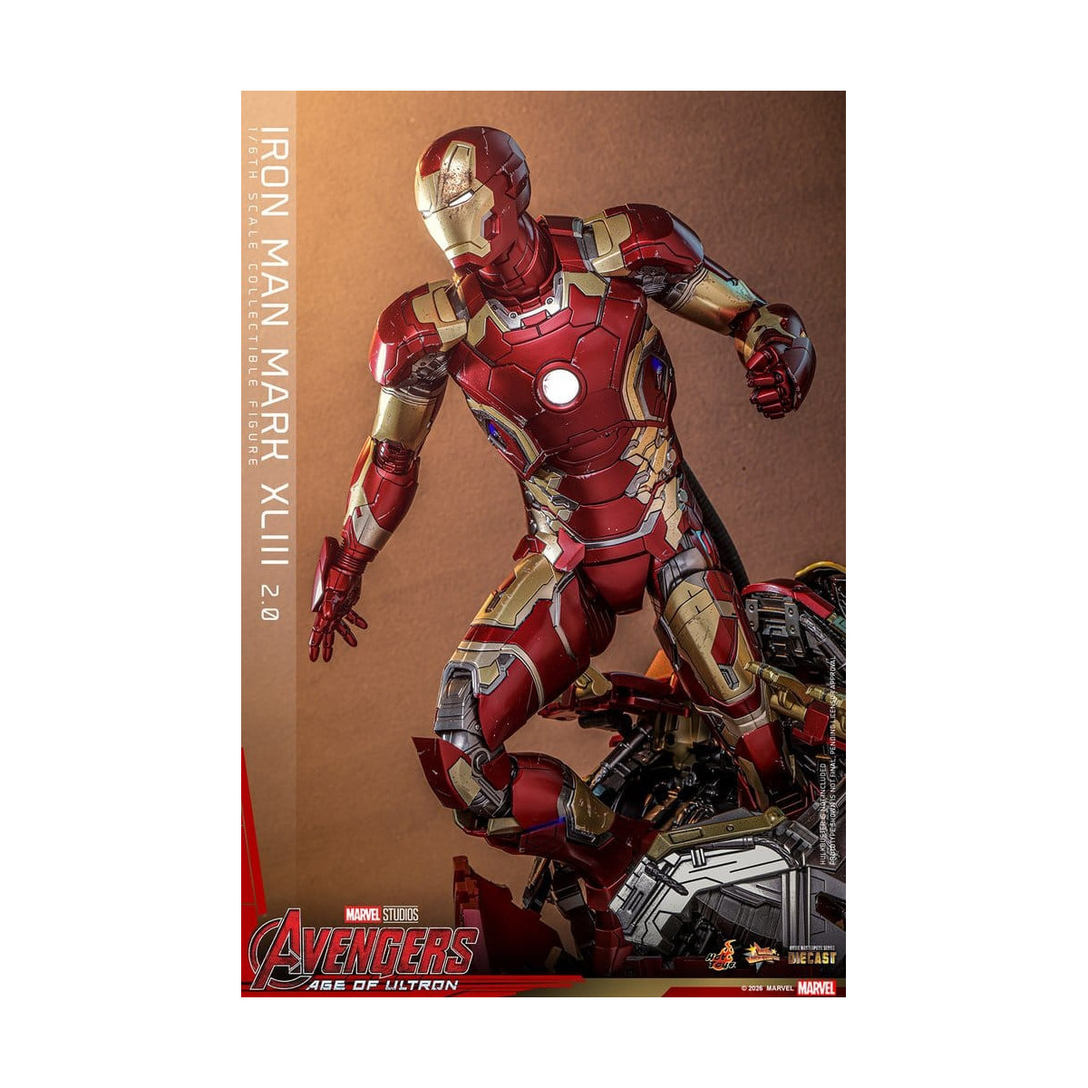 Hot Toys Iron Man Avengers 2 Age of Ultron - Iron Man Mark XLIII (2.0) Die Cast MMS 1/6
