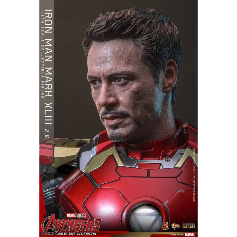Hot Toys Iron Man Avengers 2 Age of Ultron - Iron Man Mark XLIII (2.0) Die Cast MMS 1/6
