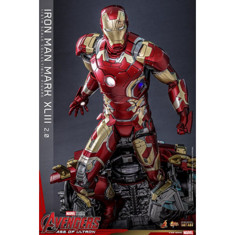 Hot Toys Iron Man Avengers 2 Age of Ultron - Iron Man Mark XLIII (2.0) Die Cast MMS 1/6