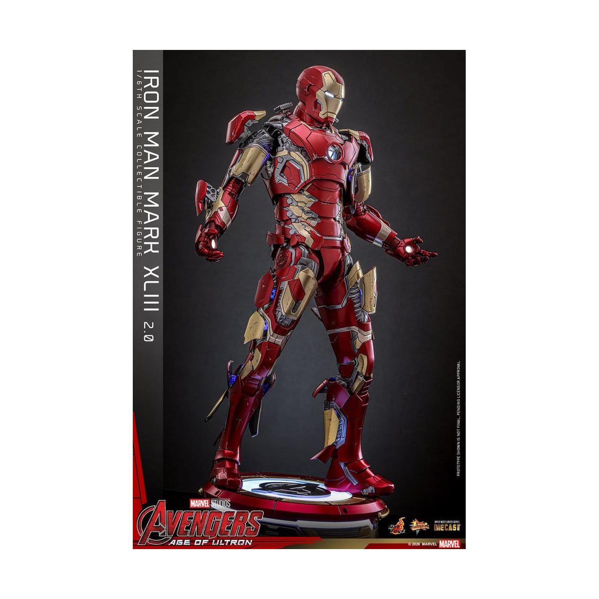 Hot Toys Iron Man Avengers 2 Age of Ultron - Iron Man Mark XLIII (2.0) Die Cast MMS 1/6