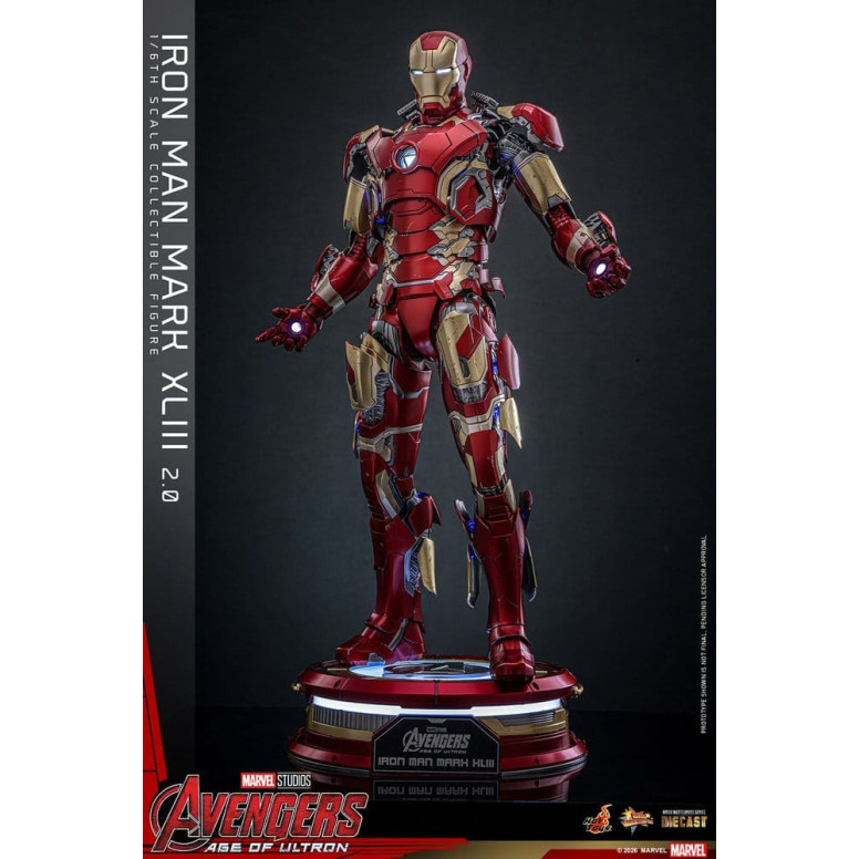 Hot Toys Iron Man Avengers 2 Age of Ultron - Iron Man Mark XLIII (2.0) Die Cast MMS 1/6