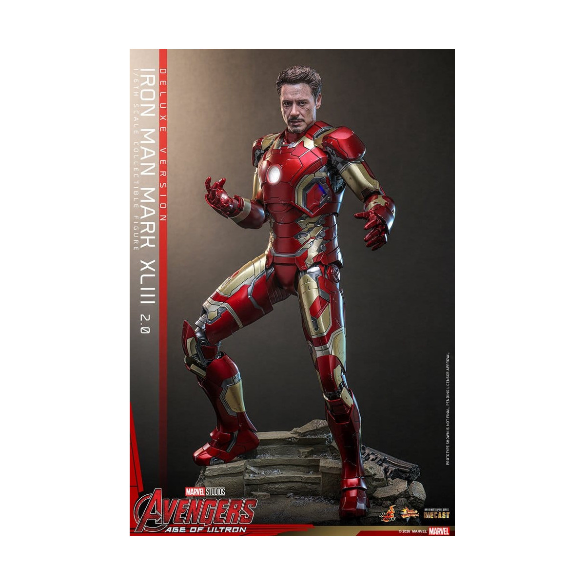 Hot Toys Iron Man Avengers 2 Age of Ultron - Iron Man Mark XLIII (2.0) Deluxe Version Die Cast MMS 1/6
