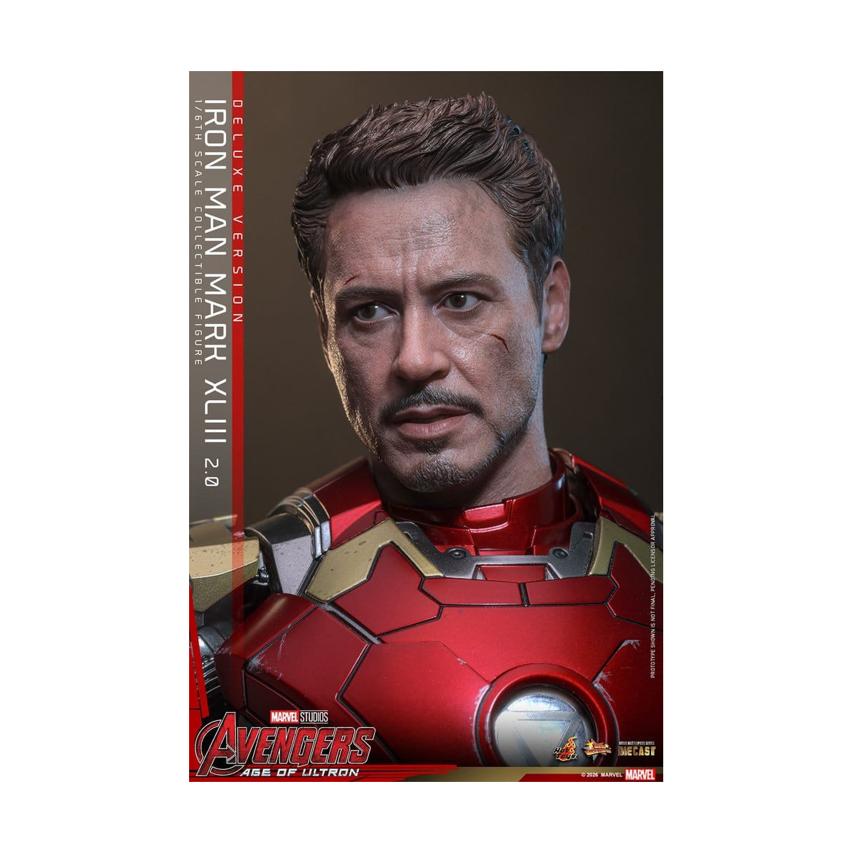 Hot Toys Iron Man Avengers 2 Age of Ultron - Iron Man Mark XLIII (2.0) Deluxe Version Die Cast MMS 1/6