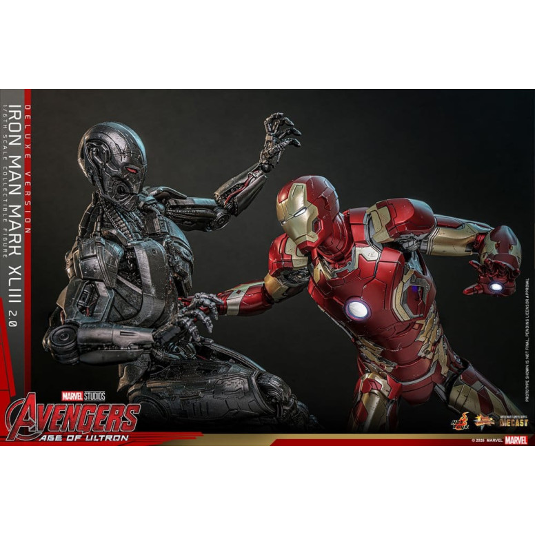 Hot Toys Iron Man Avengers 2 Age of Ultron - Iron Man Mark XLIII (2.0) Deluxe Version Die Cast MMS 1/6