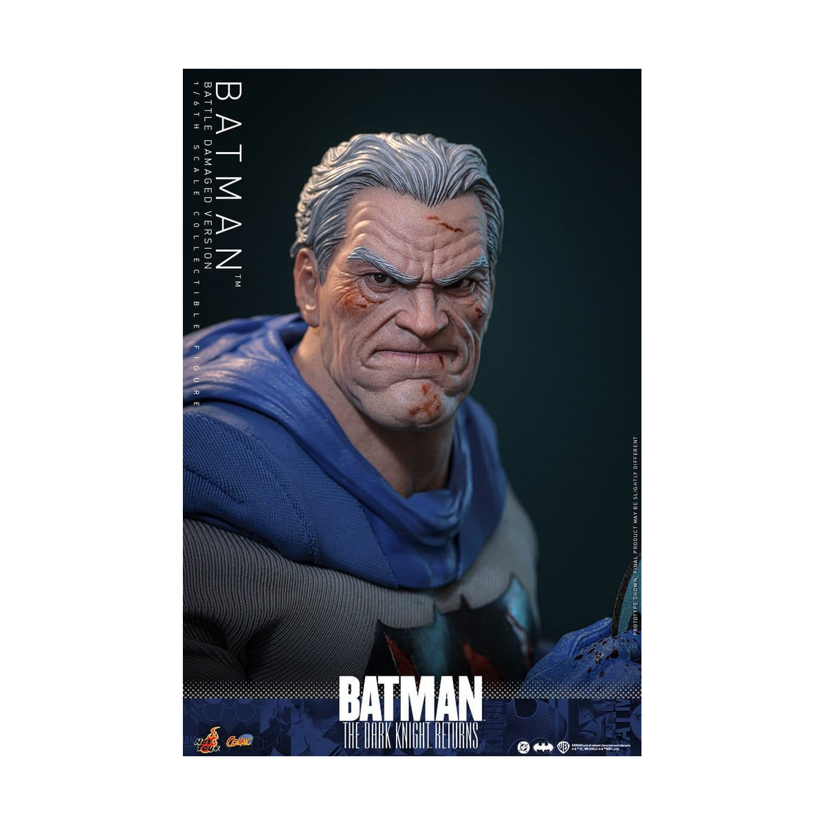Hot Toys - BATMAN - Batman: El Caballero Oscuro Regresa (Battle Damaged Version) Comic Masterpiece 1/6