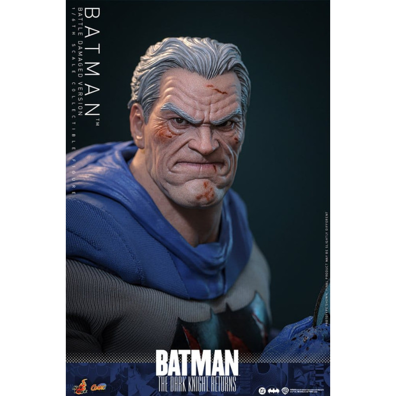 Hot Toys - BATMAN - Batman: El Caballero Oscuro Regresa (Battle Damaged Version) Comic Masterpiece 1/6
