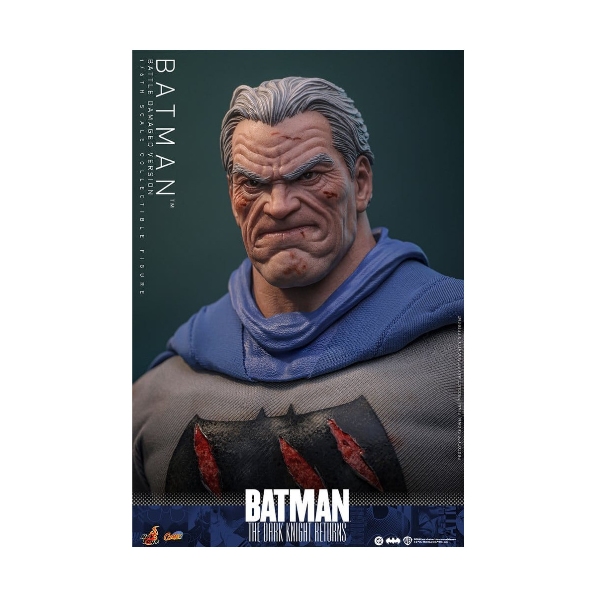 Hot Toys - BATMAN - Batman: El Caballero Oscuro Regresa (Battle Damaged Version) Comic Masterpiece 1/6