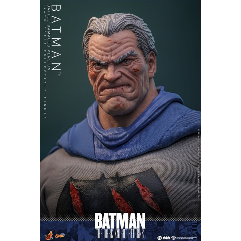 Hot Toys - BATMAN - Batman: El Caballero Oscuro Regresa (Battle Damaged Version) Comic Masterpiece 1/6