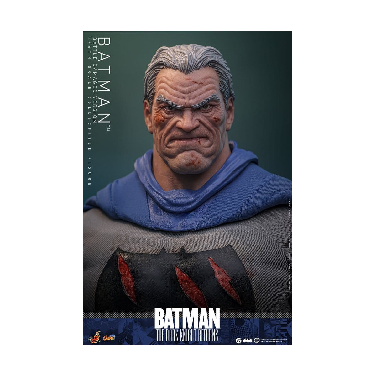 Hot Toys - BATMAN - Batman: El Caballero Oscuro Regresa (Battle Damaged Version) Comic Masterpiece 1/6