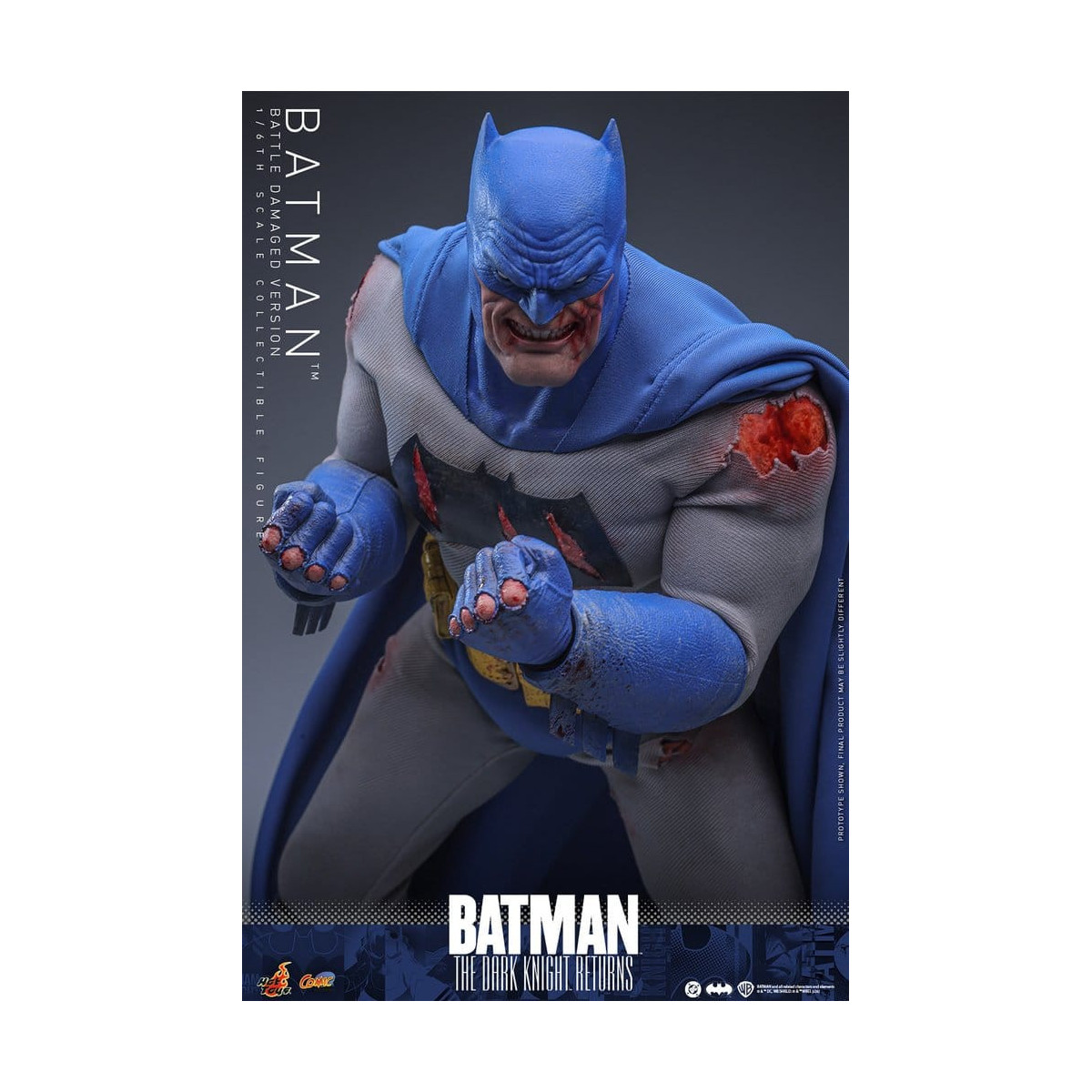 Hot Toys - BATMAN - Batman: El Caballero Oscuro Regresa (Battle Damaged Version) Comic Masterpiece 1/6