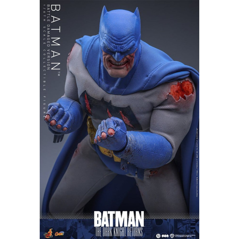 Hot Toys - BATMAN - Batman: El Caballero Oscuro Regresa (Battle Damaged Version) Comic Masterpiece 1/6