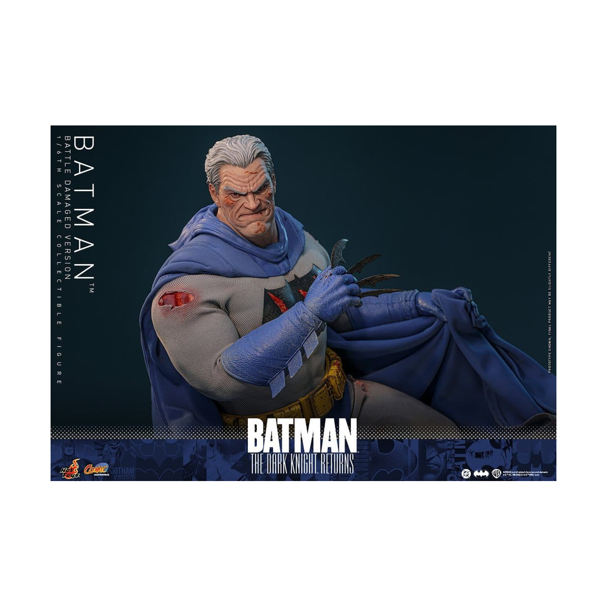 Hot Toys - BATMAN - Batman: El Caballero Oscuro Regresa (Battle Damaged Version) Comic Masterpiece 1/6