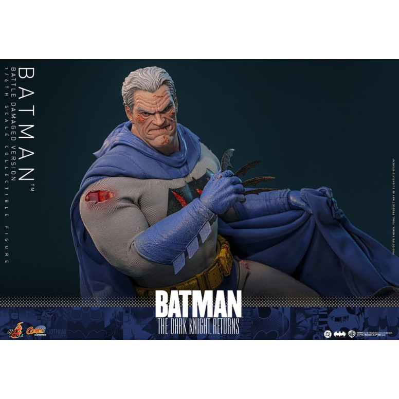 Hot Toys - BATMAN - Batman: El Caballero Oscuro Regresa (Battle Damaged Version) Comic Masterpiece 1/6