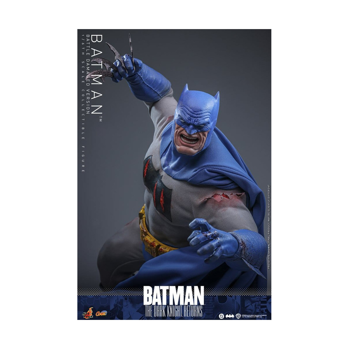 Hot Toys - BATMAN - Batman: El Caballero Oscuro Regresa (Battle Damaged Version) Comic Masterpiece 1/6