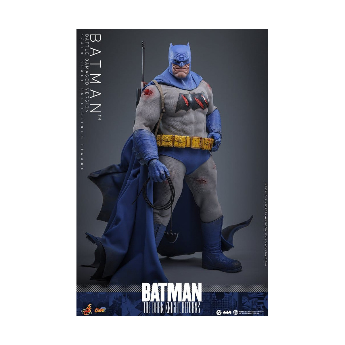 Hot Toys - BATMAN - Batman: El Caballero Oscuro Regresa (Battle Damaged Version) Comic Masterpiece 1/6