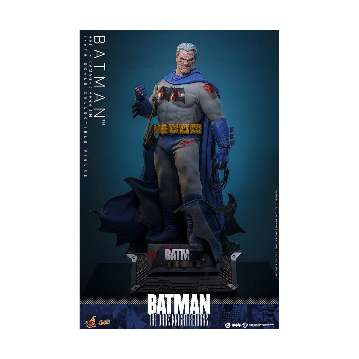 Hot Toys - BATMAN - Batman: El Caballero Oscuro Regresa (Battle Damaged Version) Comic Masterpiece 1/6