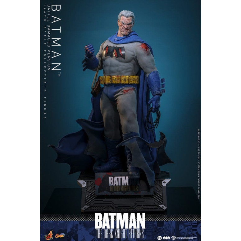 Hot Toys - BATMAN - Batman: El Caballero Oscuro Regresa (Battle Damaged Version) Comic Masterpiece 1/6