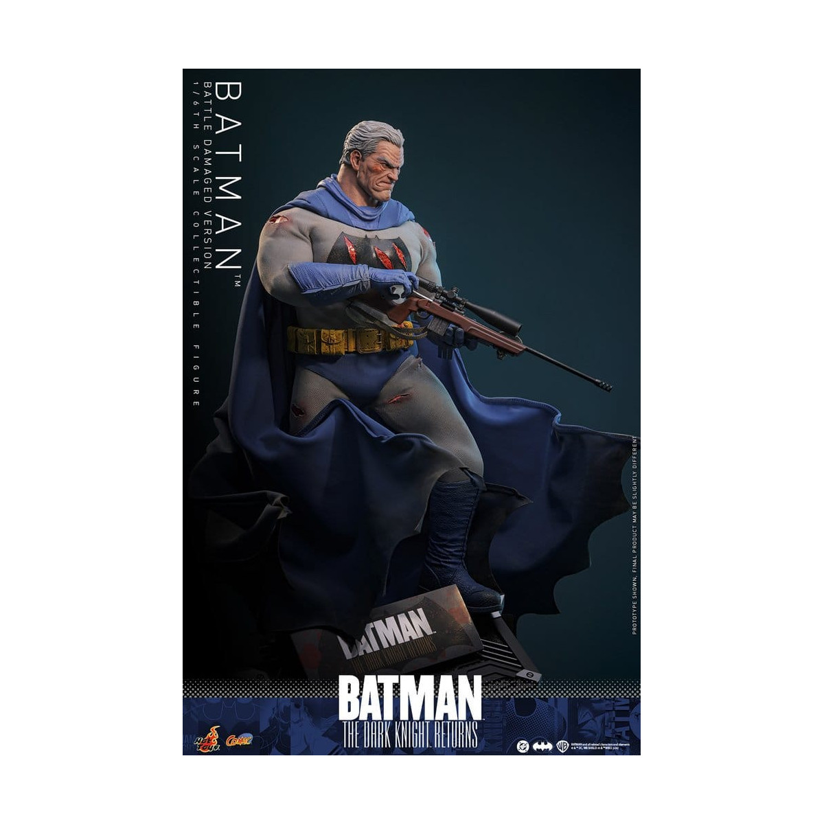 Hot Toys - BATMAN - Batman: El Caballero Oscuro Regresa (Battle Damaged Version) Comic Masterpiece 1/6