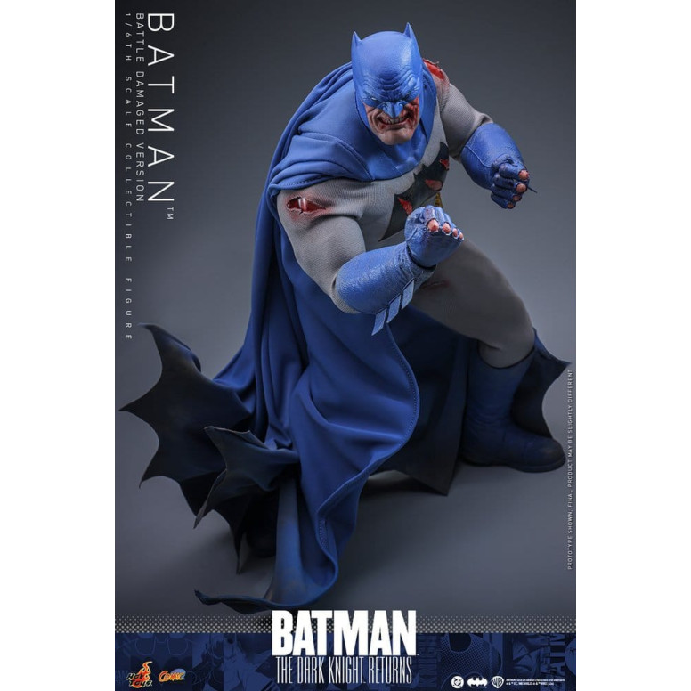 Hot Toys - BATMAN - Batman: El Caballero Oscuro Regresa (Battle Damaged Version) Comic Masterpiece 1/6