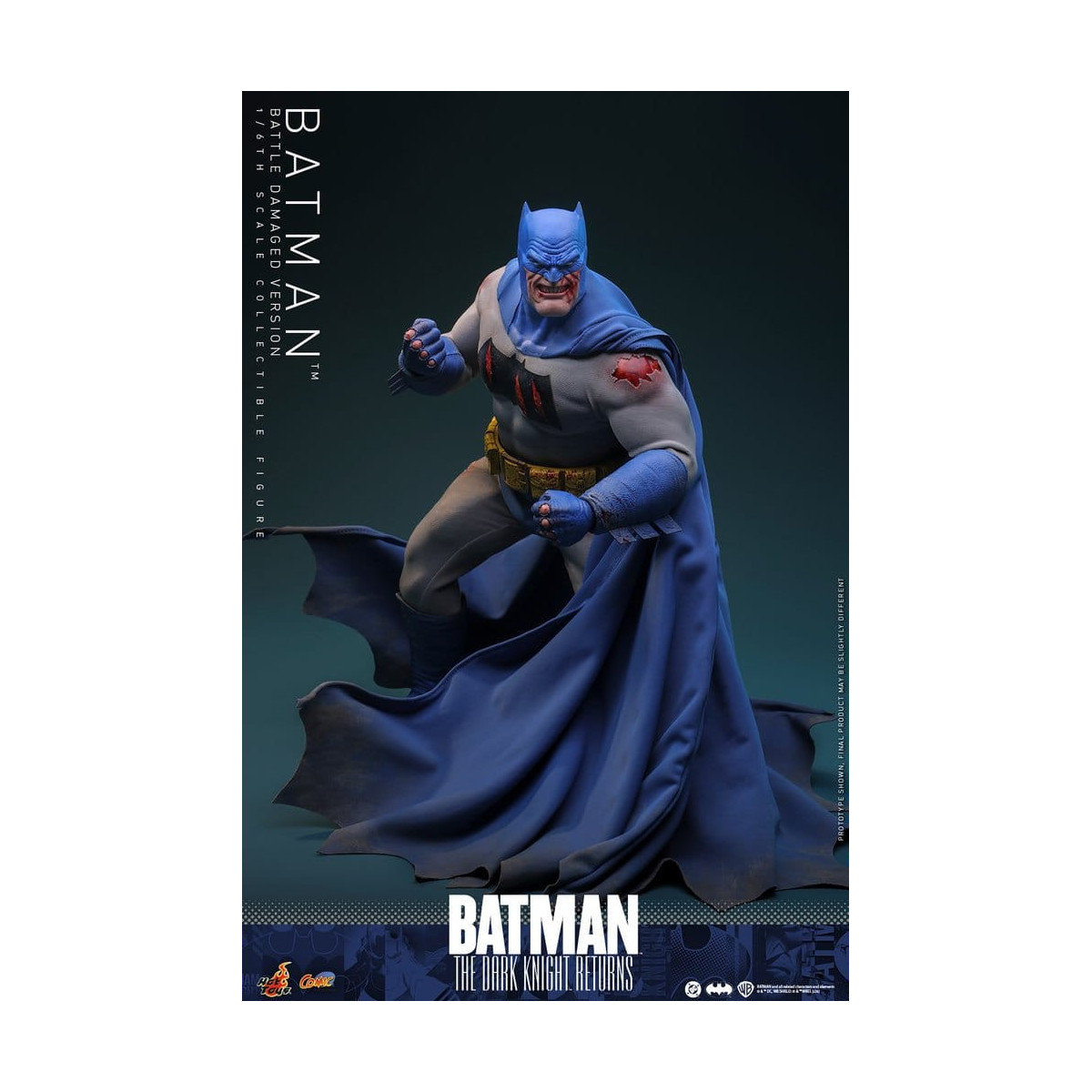Hot Toys - BATMAN - Batman: El Caballero Oscuro Regresa (Battle Damaged Version) Comic Masterpiece 1/6
