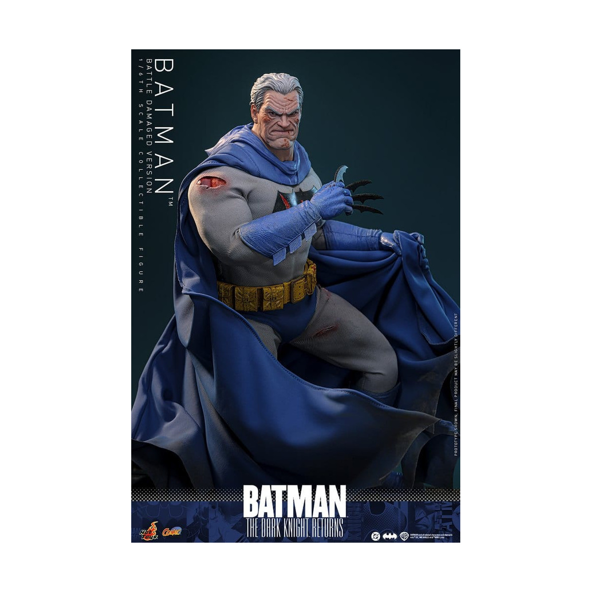Hot Toys - BATMAN - Batman: El Caballero Oscuro Regresa (Battle Damaged Version) Comic Masterpiece 1/6