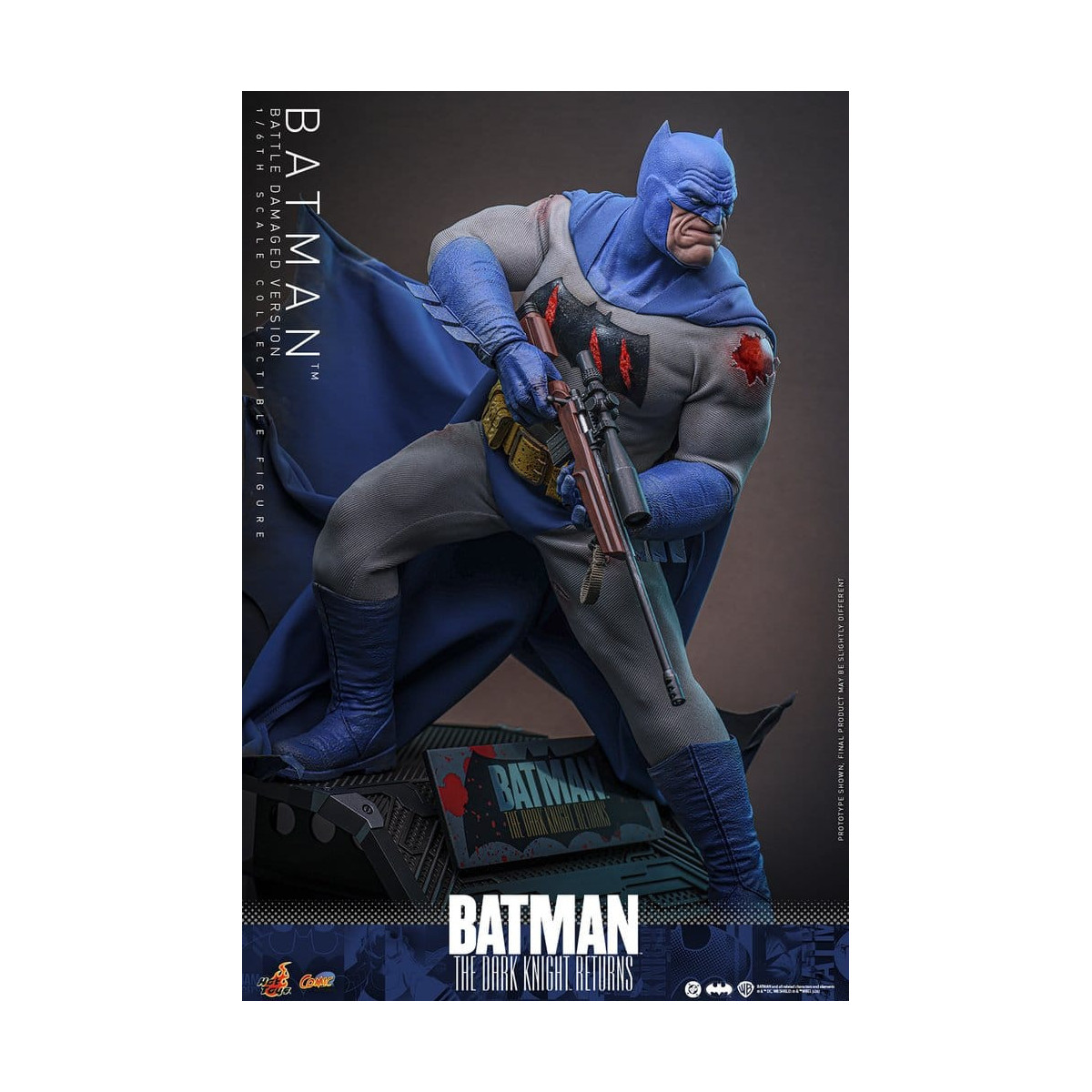 Hot Toys - BATMAN - Batman: El Caballero Oscuro Regresa (Battle Damaged Version) Comic Masterpiece 1/6