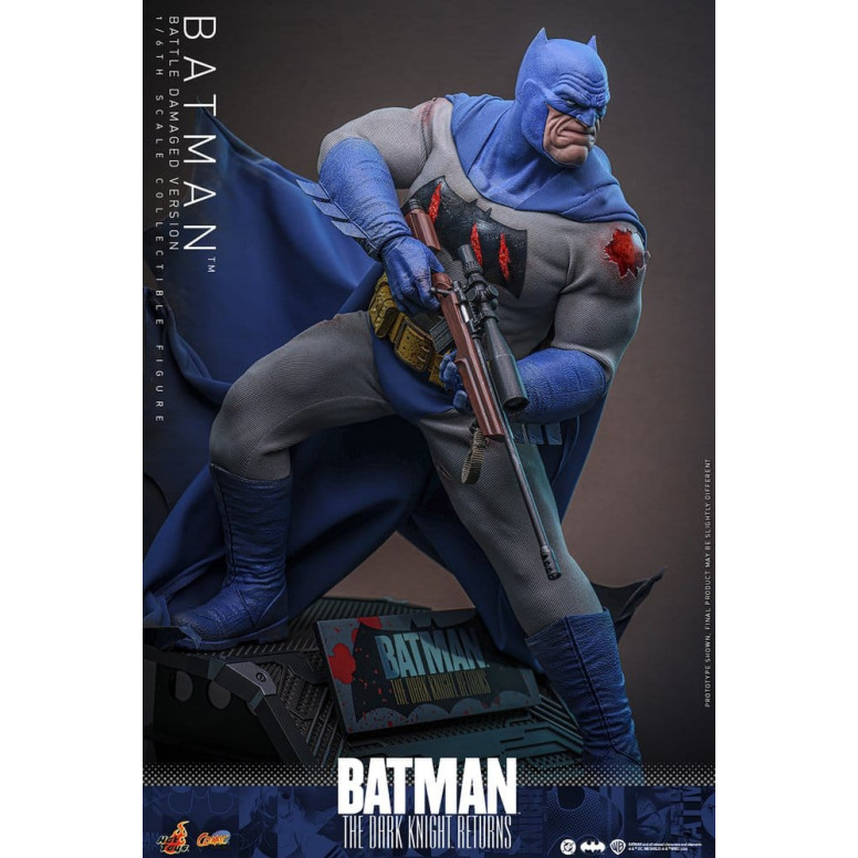 Hot Toys - BATMAN - Batman: El Caballero Oscuro Regresa (Battle Damaged Version) Comic Masterpiece 1/6