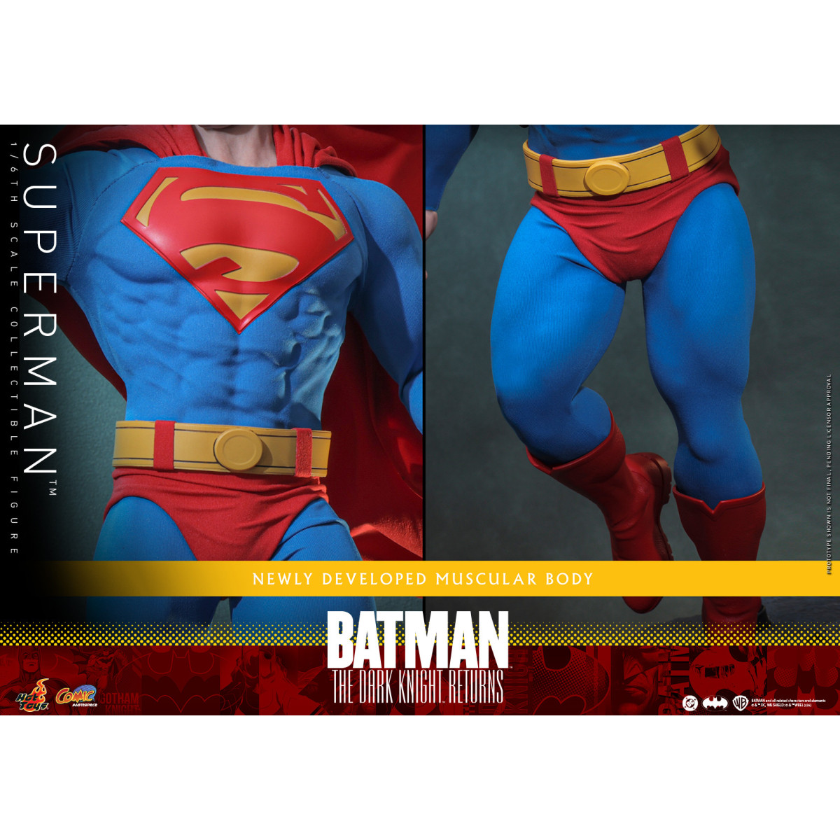 Hot Toys - Superman - Batman: El Caballero Oscuro Regresa Cómic Masterpiece 1/6