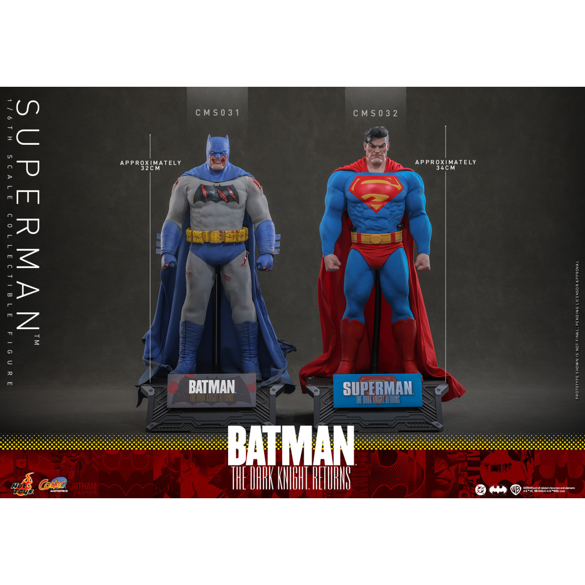 Hot Toys - Superman - Batman: El Caballero Oscuro Regresa Cómic Masterpiece 1/6