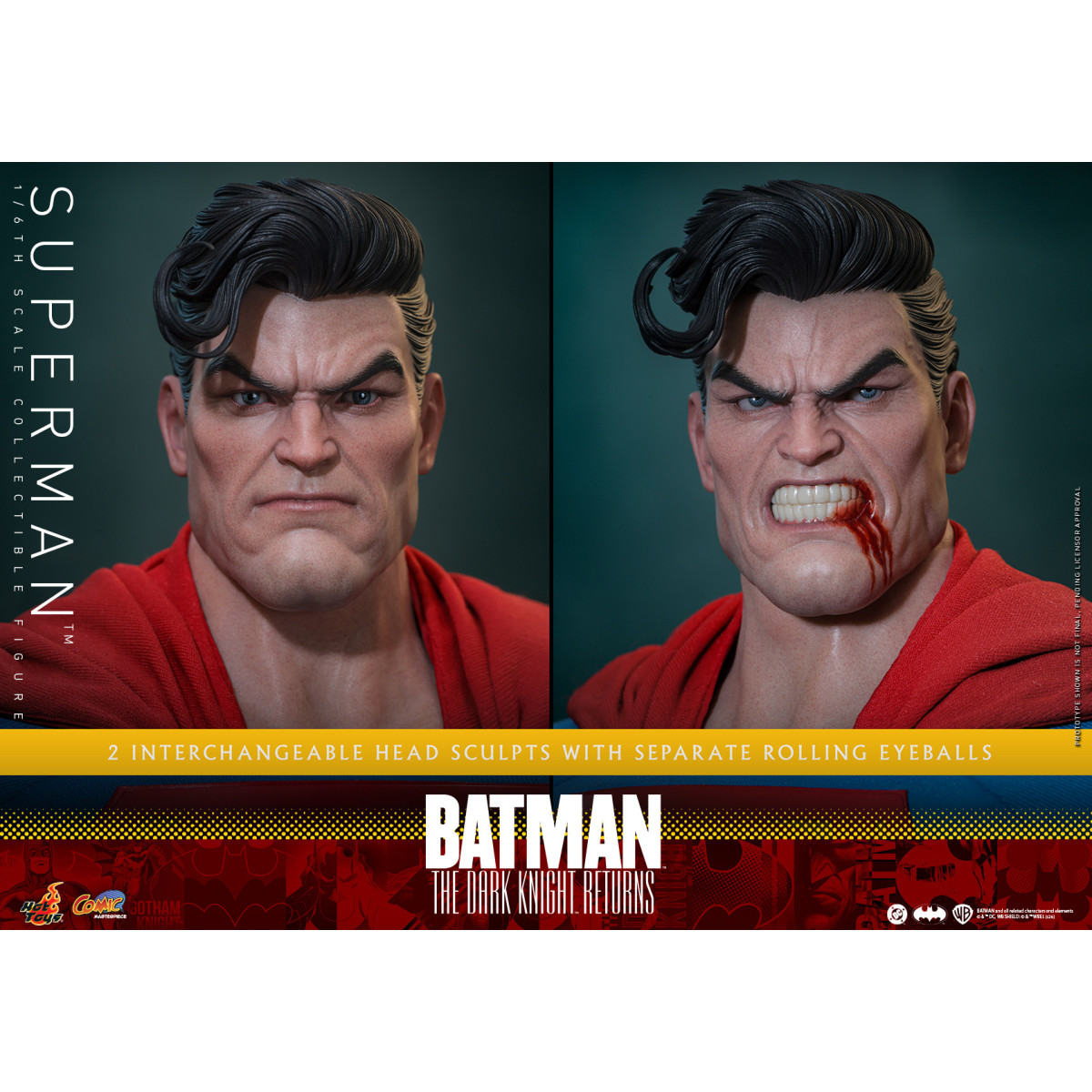 Hot Toys - Superman - Batman: El Caballero Oscuro Regresa Cómic Masterpiece 1/6
